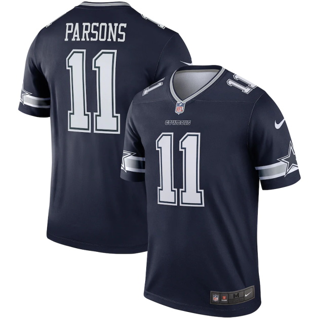 mens nike micah parsons navy dallas cowboys legend jersey